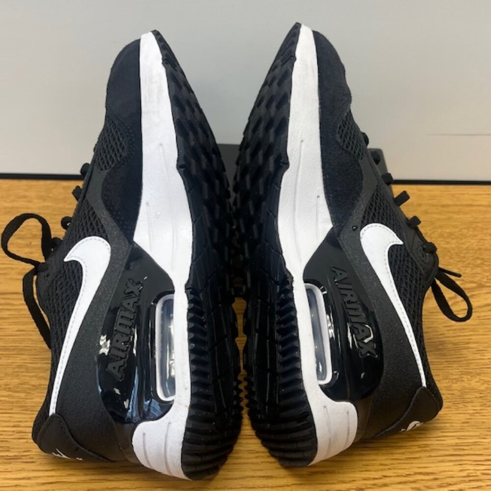 Air Max 90 - 7Y also fits a women 8.5, Black - White - Picture 5 of 8